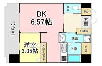 福岡県北九州市小倉北区馬借2(マンション)の賃貸物件の間取り