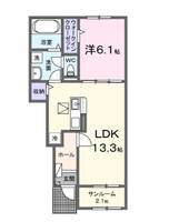 ボヌール ボアの間取り
