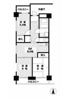 神奈川県川崎市多摩区長尾5(マンション)の賃貸物件の間取り