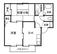 ベルデュールSETO Bの間取り