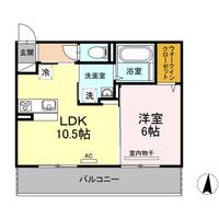 岡山県岡山市南区西市(アパート)の賃貸物件の間取り