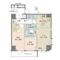 東京都港区北青山2(マンション)の賃貸物件の間取り