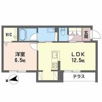 京都府福知山市字堀東堀(アパート)の賃貸物件の間取り