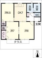 MastTown茜 A棟の間取り