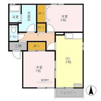 栃木県小山市犬塚1(アパート)の賃貸物件の間取り