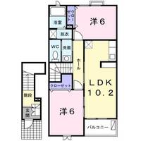 アムールベルAの間取り