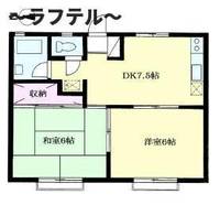埼玉県所沢市中新井1(アパート)の賃貸物件の間取り