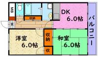 広島県三次市三次町(マンション)の賃貸物件の間取り