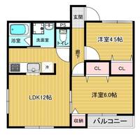 ハッピーロードAの間取り