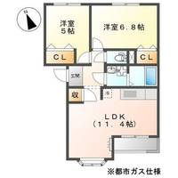 愛知県名古屋市守山区大字上志段味字竹の腰(アパート)の賃貸物件の間取り