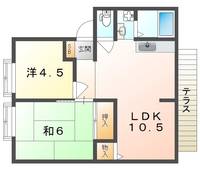 サンビレッジ明美の里D棟の間取り