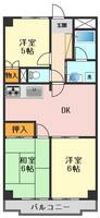 東京都江戸川区松江5(マンション)の賃貸物件の間取り