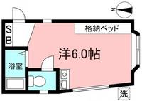 東京都三鷹市中原3(アパート)の賃貸物件の間取り