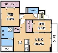 滋賀県栗東市綣9(アパート)の賃貸物件の間取り