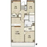 埼玉県さいたま市北区植竹町1(マンション)の賃貸物件の間取り