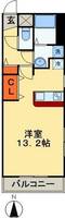 千葉県千葉市花見川区検見川町2(マンション)の賃貸物件の間取り