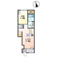 栃木県小山市若木町3(アパート)の賃貸物件の間取り