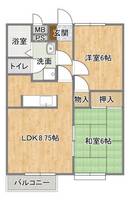 メゾンドジョブレの間取り