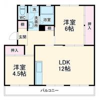 コーポラス三輪Iの間取り