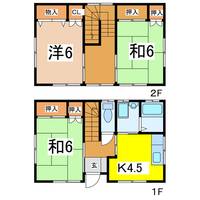 山形県米沢市万世町桑山(一戸建)の賃貸物件の間取り