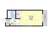 大阪府豊中市螢池北町3(マンション)の賃貸物件の間取り