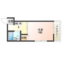 大阪府大阪市西区立売堀4(マンション)の賃貸物件の間取り