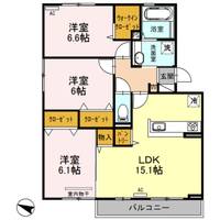 新潟県新潟市中央区愛宕1(アパート)の賃貸物件の間取り