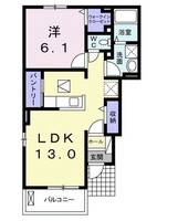 福島県伊達市保原町字久保(アパート)の賃貸物件の間取り