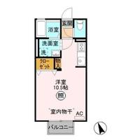 栃木県宇都宮市宮の内4(アパート)の賃貸物件の間取り