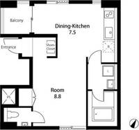 東京都渋谷区神山町(マンション)の賃貸物件の間取り