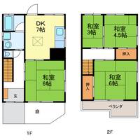 大阪府交野市私部7(一戸建)の賃貸物件の間取り