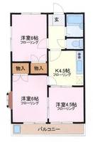 埼玉県さいたま市浦和区仲町4(アパート)の賃貸物件の間取り