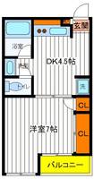 東京都立川市曙町2(マンション)の賃貸物件の間取り
