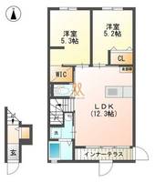 福島県郡山市富久山町福原字前物打(アパート)の賃貸物件の間取り