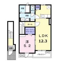 愛知県刈谷市一ツ木町5(アパート)の賃貸物件の間取り