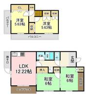 福岡県北九州市小倉南区湯川新町2(一戸建)の賃貸物件の間取り