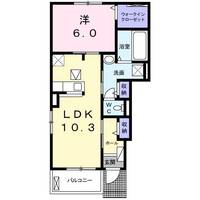愛知県額田郡幸田町大字深溝字里前(アパート)の賃貸物件の間取り