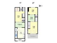 京都府京都市南区西九条豊田町(一戸建)の賃貸物件の間取り