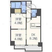 北海道札幌市北区北二十一条西6(マンション)の賃貸物件の間取り