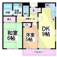 神奈川県川崎市多摩区栗谷2(マンション)の賃貸物件の間取り