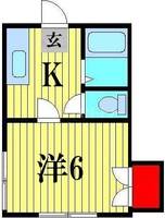 南柏オカモトコーポの間取り