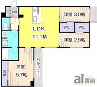 東京都練馬区中村3(マンション)の賃貸物件の間取り