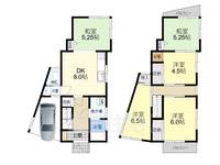 奈良県生駒市俵口町(一戸建)の賃貸物件の間取り