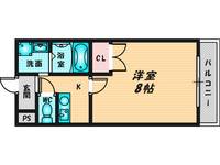 エイチ・ツー・オー新町Iの間取り