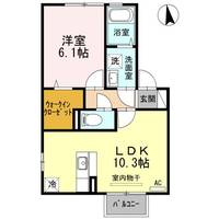 大阪府大東市北条2(アパート)の賃貸物件の間取り