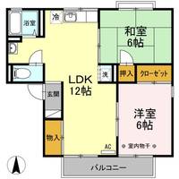 福島県郡山市富田東2(アパート)の賃貸物件の間取り