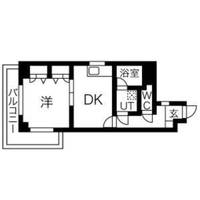 大阪府大阪市東成区中本3(マンション)の賃貸物件の間取り