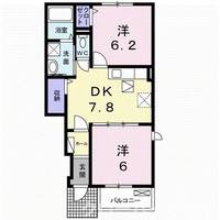 香川県高松市国分寺町新居(アパート)の賃貸物件の間取り