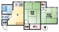 洗心荘の間取り