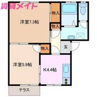 アミューズ花ノ木の間取り